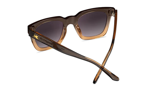 Knockaround Songbirds sunglasses in Cortado colorway, angled rear view
