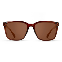 Crag Sunglasses Arches Edition with clay frame and brown polarized lenses, front view