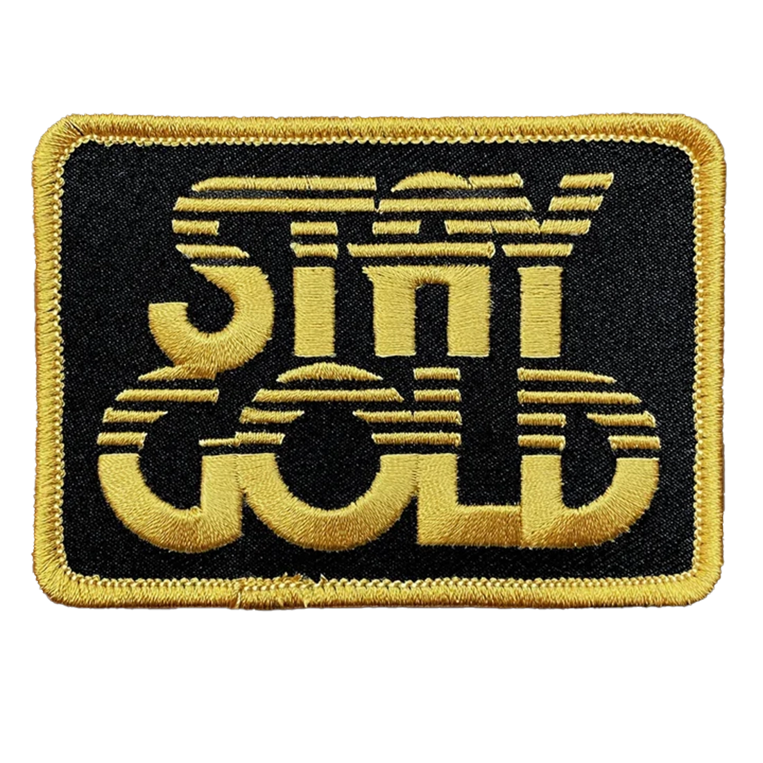 Draplin Design Co. DDC-254 Stay Gold embroidered souvenir patch — metallic gold lettering burly black backing 3.5 inch patch The Outsiders