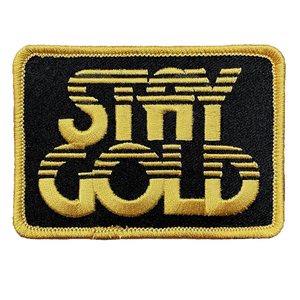 Draplin Design Co. Stay Gold Souvenir Patch — DDC-254