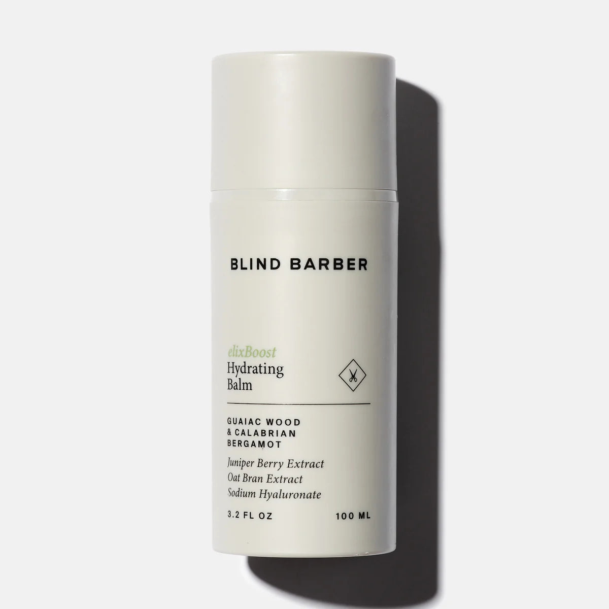 Blind Barber elixBoost Hydrating Balm cream bottle, product shot, The Simple Man