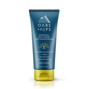 Men’s daily face moisturizer with SPF 37 in 2 oz tube by Oars + Alps
