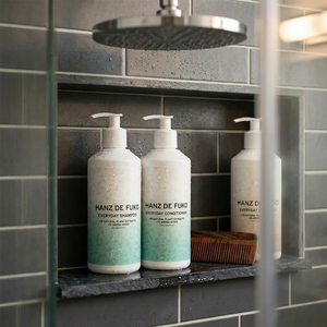 Hanz De Fuko Everyday Conditioner and Shampoo in shower – natural plant extract hair care for men – The Simple Man