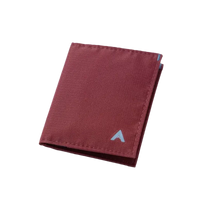 Allett Hybrid Card wallet in Mulberry, closed front view