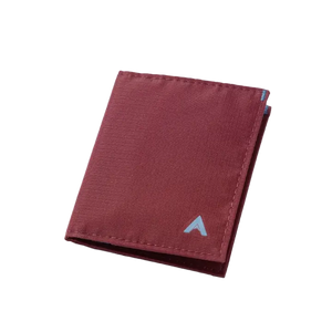 Allett Hybrid Card wallet in Mulberry, closed front view