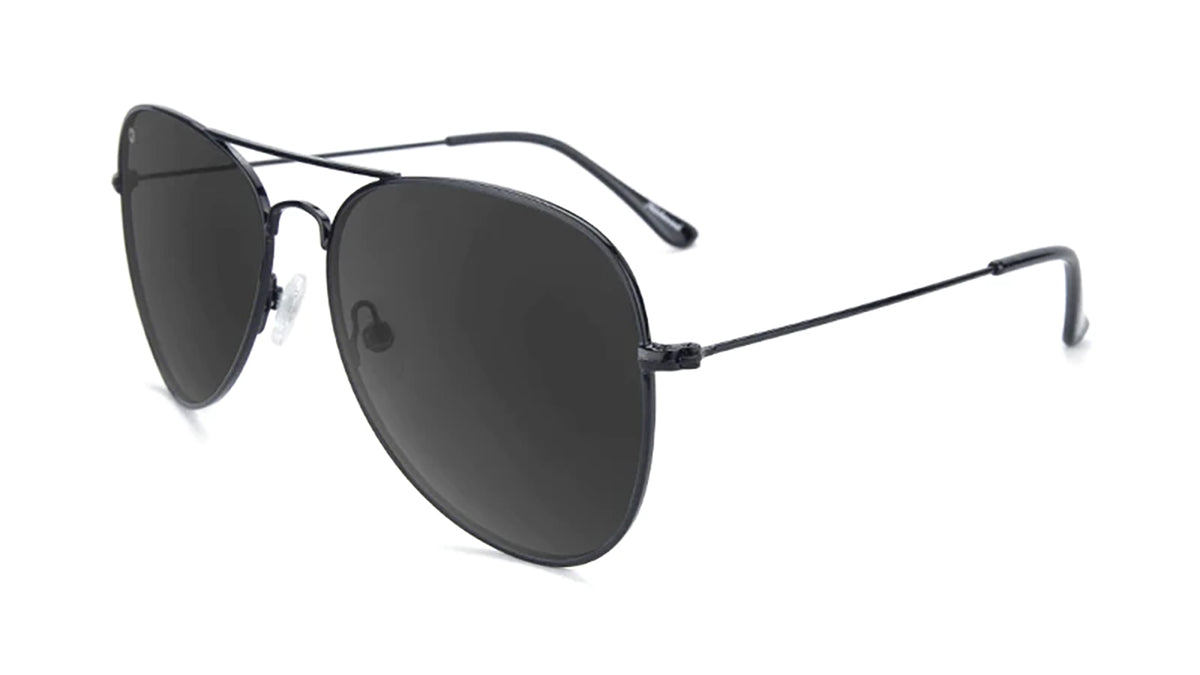Knockaround Mile Highs in Black color with smoke lenses