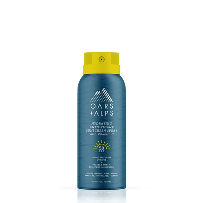 Oars & Alps Hydrating Spray Sunscreen SPF 50 travel size