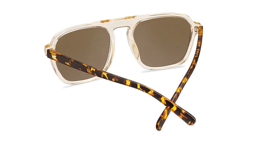 Knockaround Pacific Palisades sunglasses in the On the Rocks colorway, angled rear view