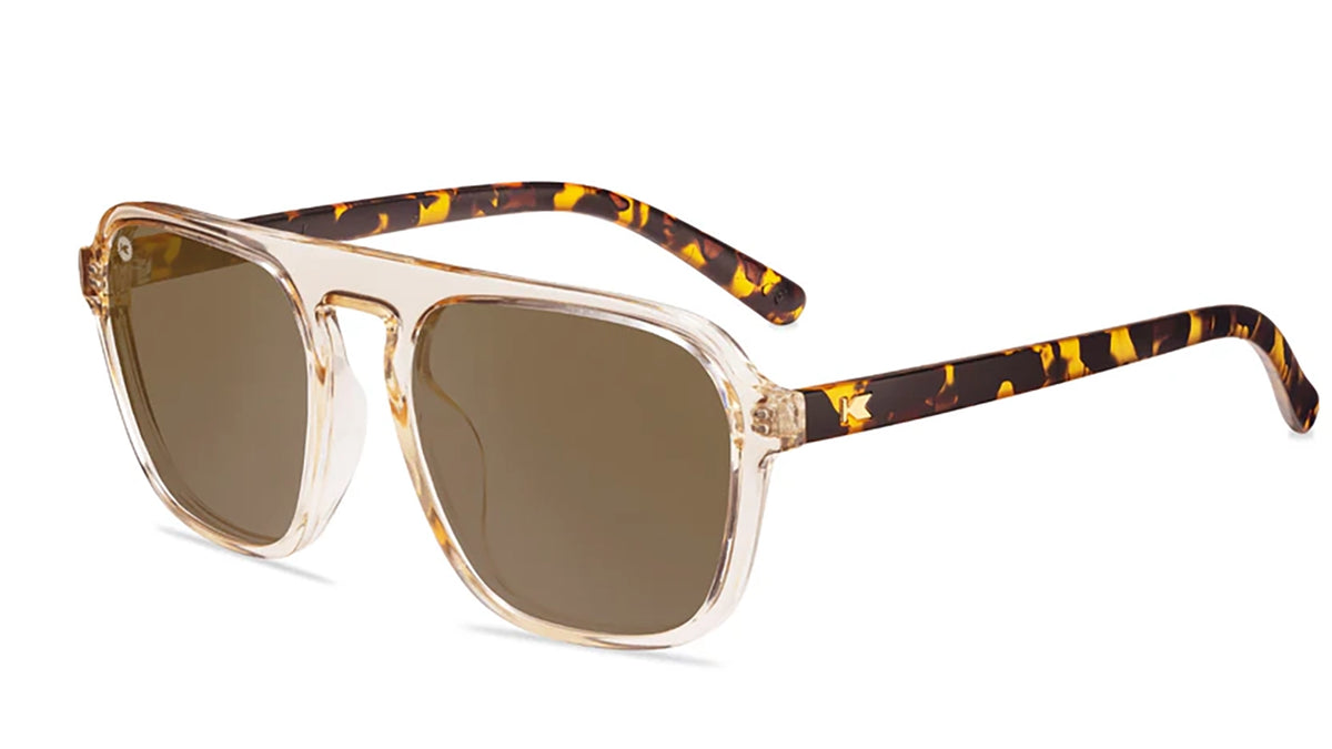 Knockaround Pacific Palisades sunglasses in the On the Rocks colorway, angled front view