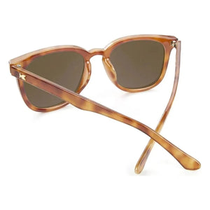 Paso Robles sunglasses in glossy tortoise with amber lenses, back view, The Simple Man
