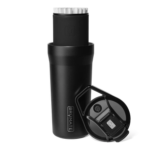 Brümate pour over travel coffee mug system in Matte Black