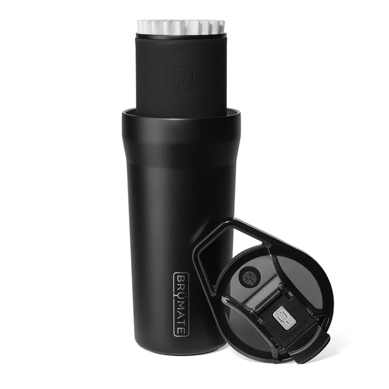 Brümate pour over travel coffee mug system in Matte Black