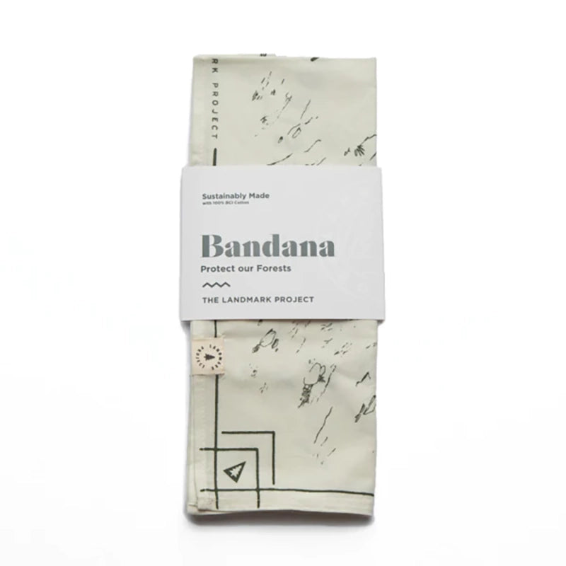 Protect our Forests Bandana in white in package 