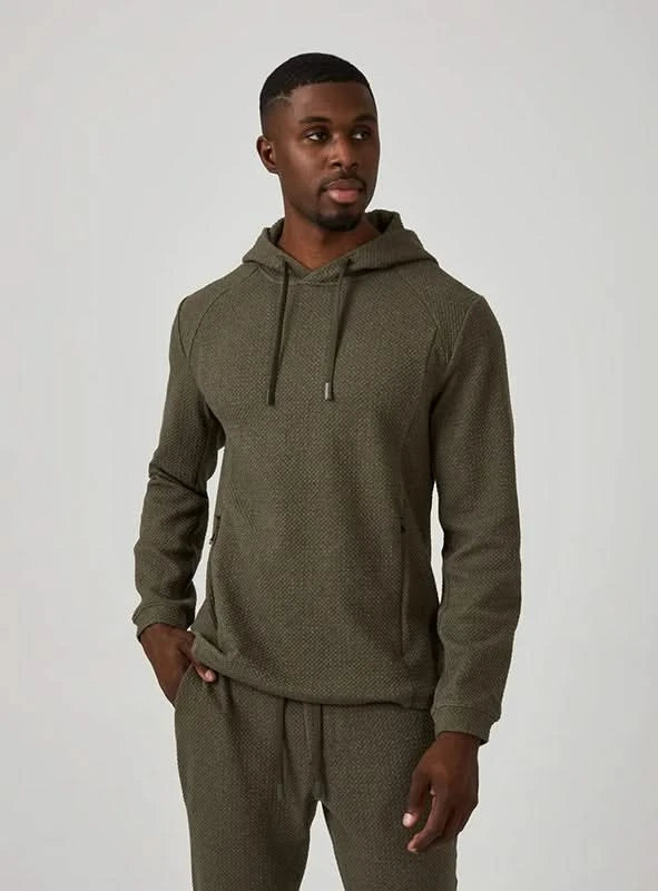 Mens hoodie discount olive green
