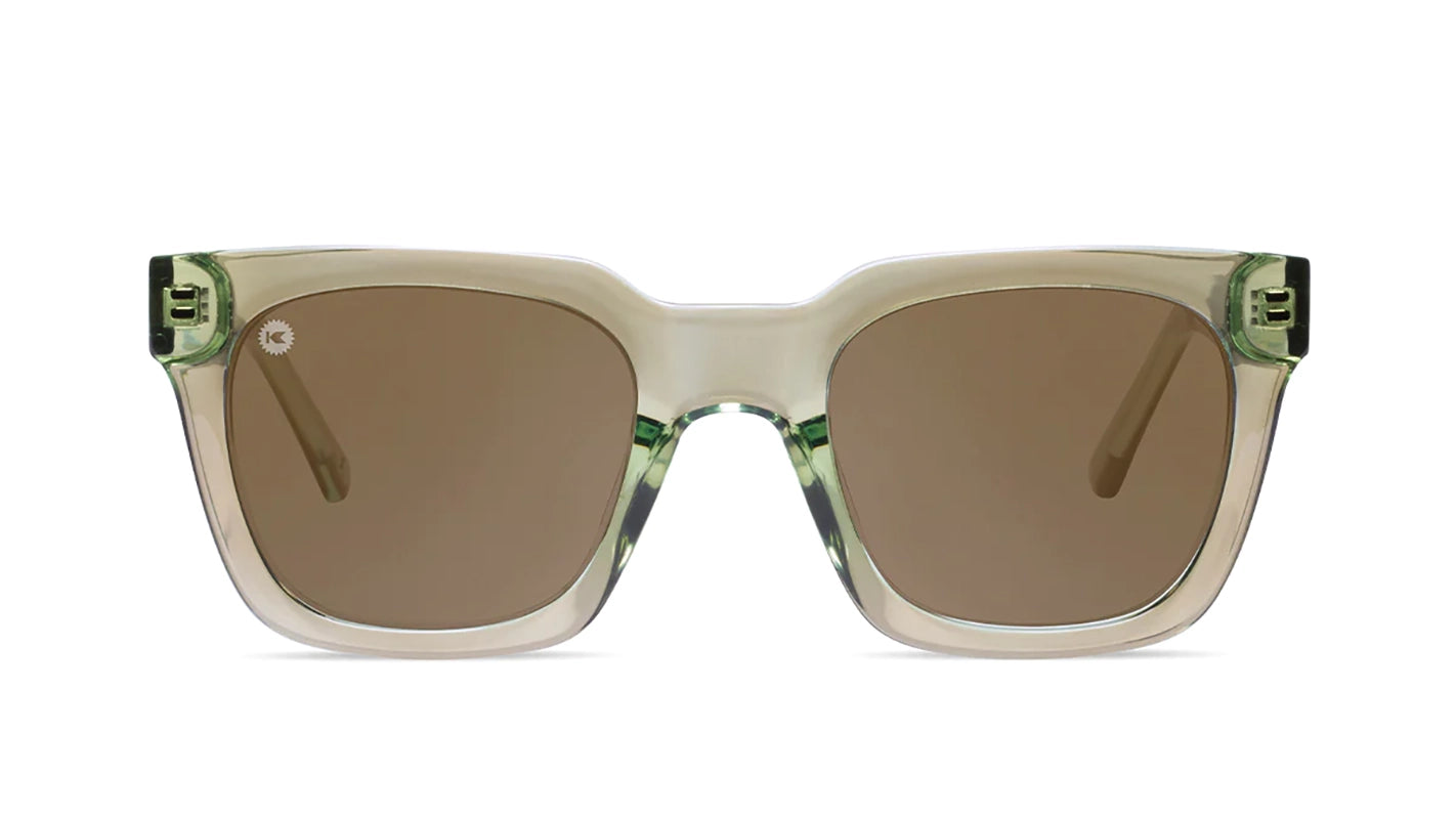 knock around Songbirds sunglasses in aged sage color front view