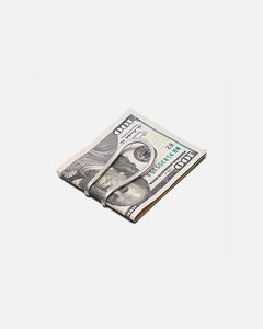 Craighill Station Money clip in Vapor Silver Color clipped around money