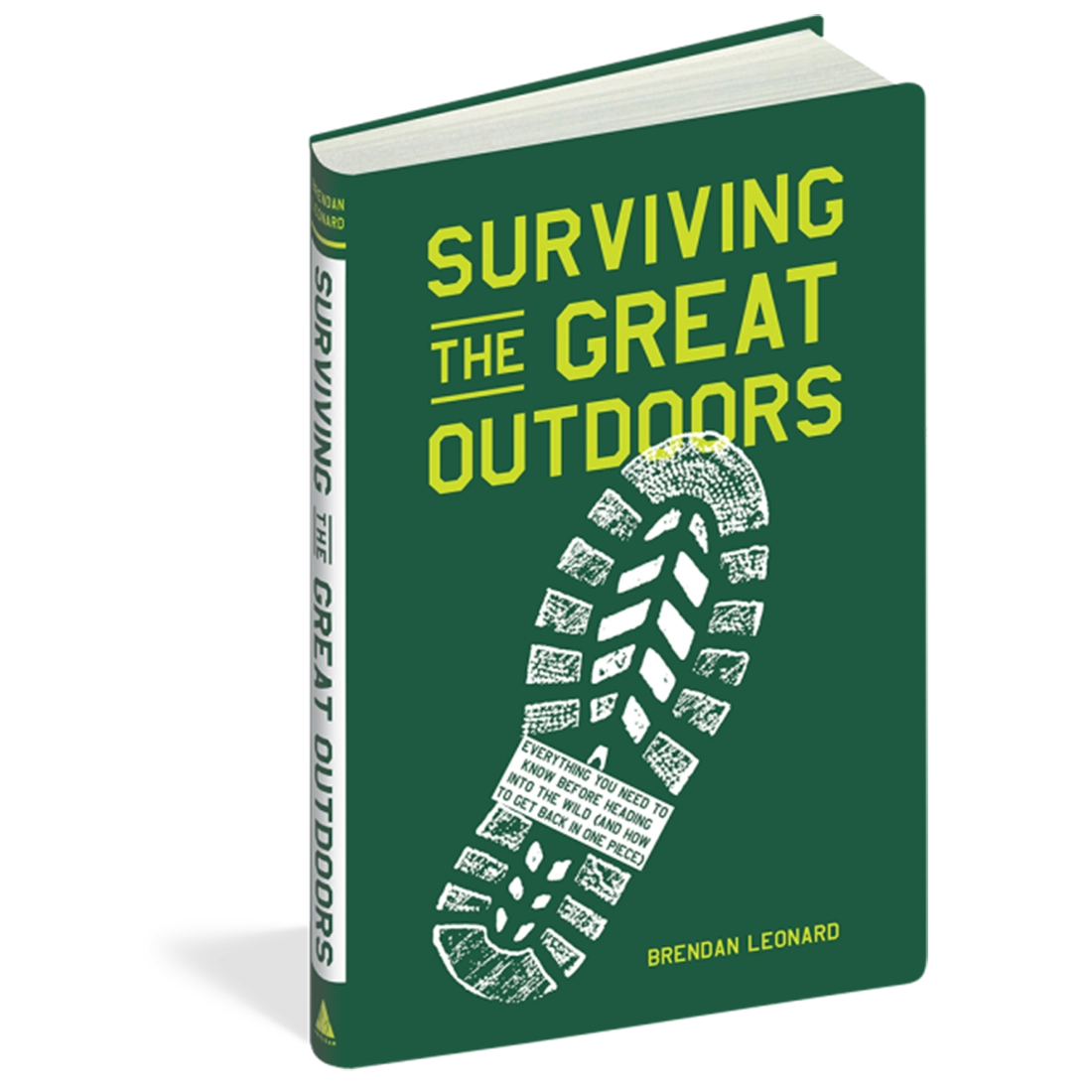 Surviving the Great Outdoors Brendan Leonard open book showing illustrated interior pages