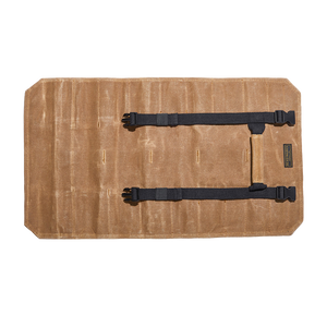 Readywares Tool Roll, open flat view showing buckle straps