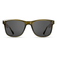 Trail Sunglasses Glacier Edition with moss frame and grey polarized lenses, front view