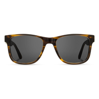 Trail Sunglasses with tortoise frame and grey polarized lenses, front view