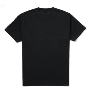 ack view of vintage black Seager x Waylon Jennings graphic tee with no print