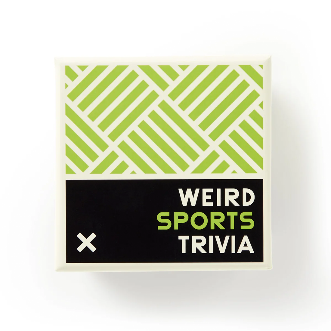 Weird Sports Trivia by Brass Monkey compact box shown gift ready