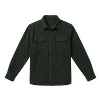 Twisted Sage winter flannel utility shirt, flat lay front view showing chest pockets and buttons - Winter Flannel Utility Shirt - The Simple Man