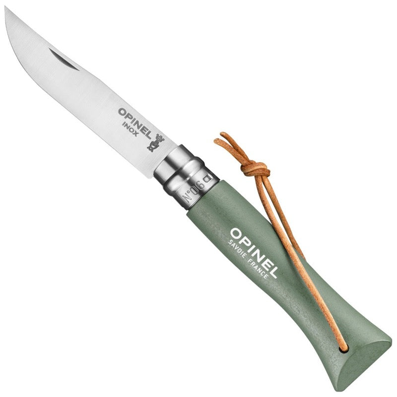 Opinel "Colorama" No. 6 Stainless Steel Pocket Knife w/ Lanyard