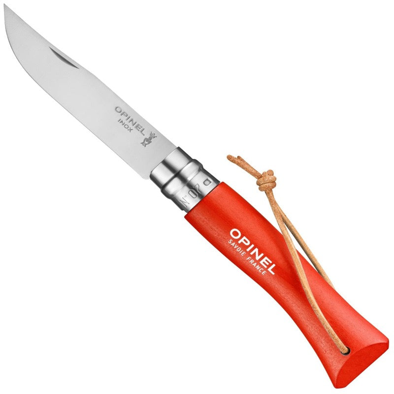 Opinel "Colorama" No. 7 Stainless Steel Pocket Knife w/ Lanyard