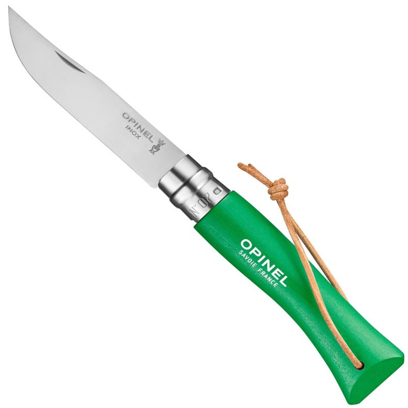 Opinel "Colorama" No. 7 Stainless Steel Pocket Knife w/ Lanyard
