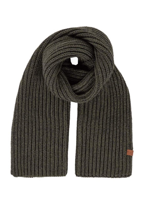 Bi-Color Cable Knit Scarf