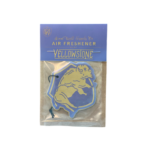Good & Well supply Co Yellowstone Car Air Freshener in the package