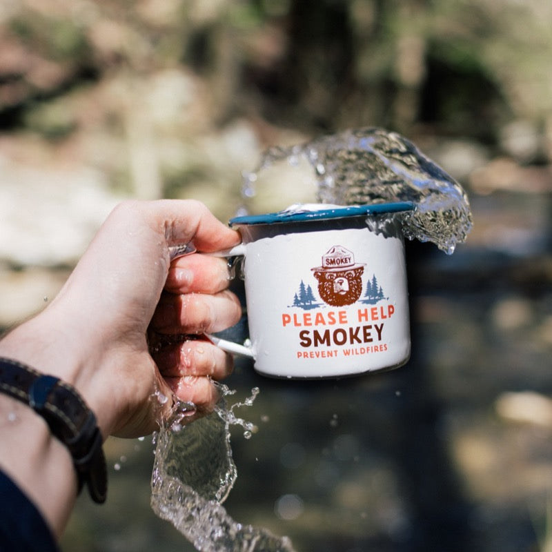 Smokey Bear Enamel Mug