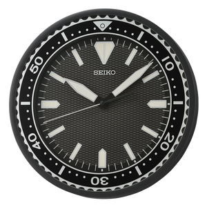 Seiko 12 Inch watch face wall clock in Black