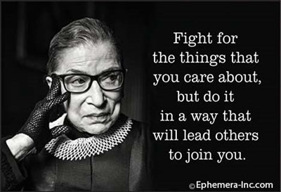 Fight for the things that you care about RBG-Magnet