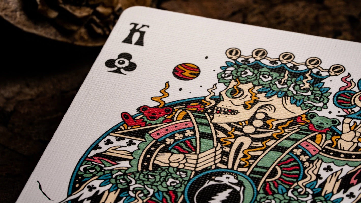 Grateful Dead Playing cards  King of Clubs card detail