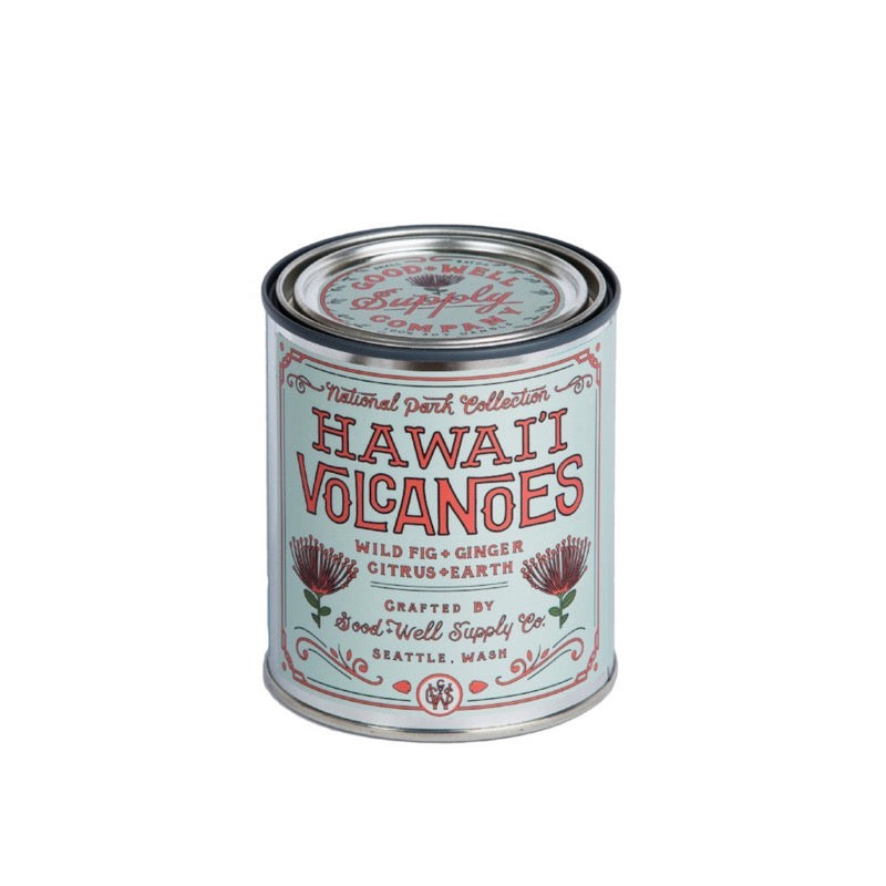 Hawaii Volcanoes Candle in a 1/2 Pint Can