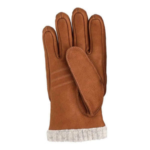 Men's Hestra Joar Glove in Cork color palm view
