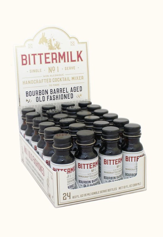 Bittermilk No.1 Bourbon Barrel Aged Old Fashioned Syrup .5oz single serve Bottle  