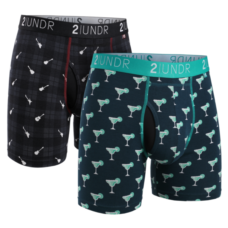2UNDR Men's Joey Pouch SWING SHIFT - 6 Boxer Modal Fabric Solid