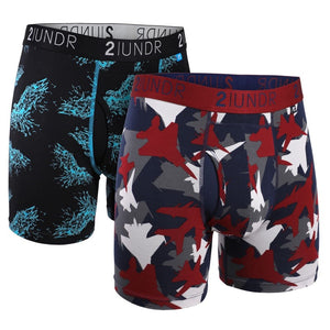 2undr 2 pack of swing shift boxer briefs Astro Eagles / Top Gun Patterns