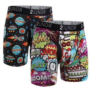 2undr 2 pack of swing shift boxer briefs Galactica / Boom time  Patterns