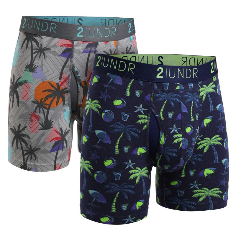 2undr 2 pack of swing shift boxer briefs Quinta / Oasis Patterns