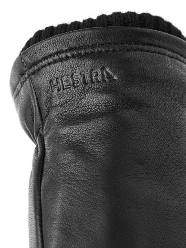 Hestra John Glove in Black Top Side detail View