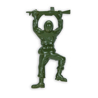 Cast Iron Green army man bottle opener