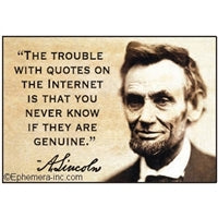 "The Trouble with Quotes"-Magnet