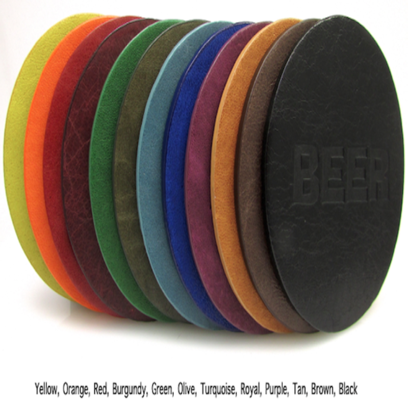 Leather Coaster -"Cheers Bitches"
