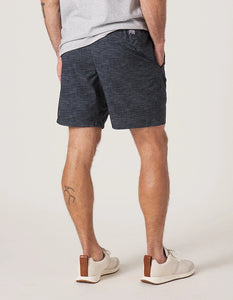 Model Wearing The Normal Brand 7Bros Workout short on Black Rear View