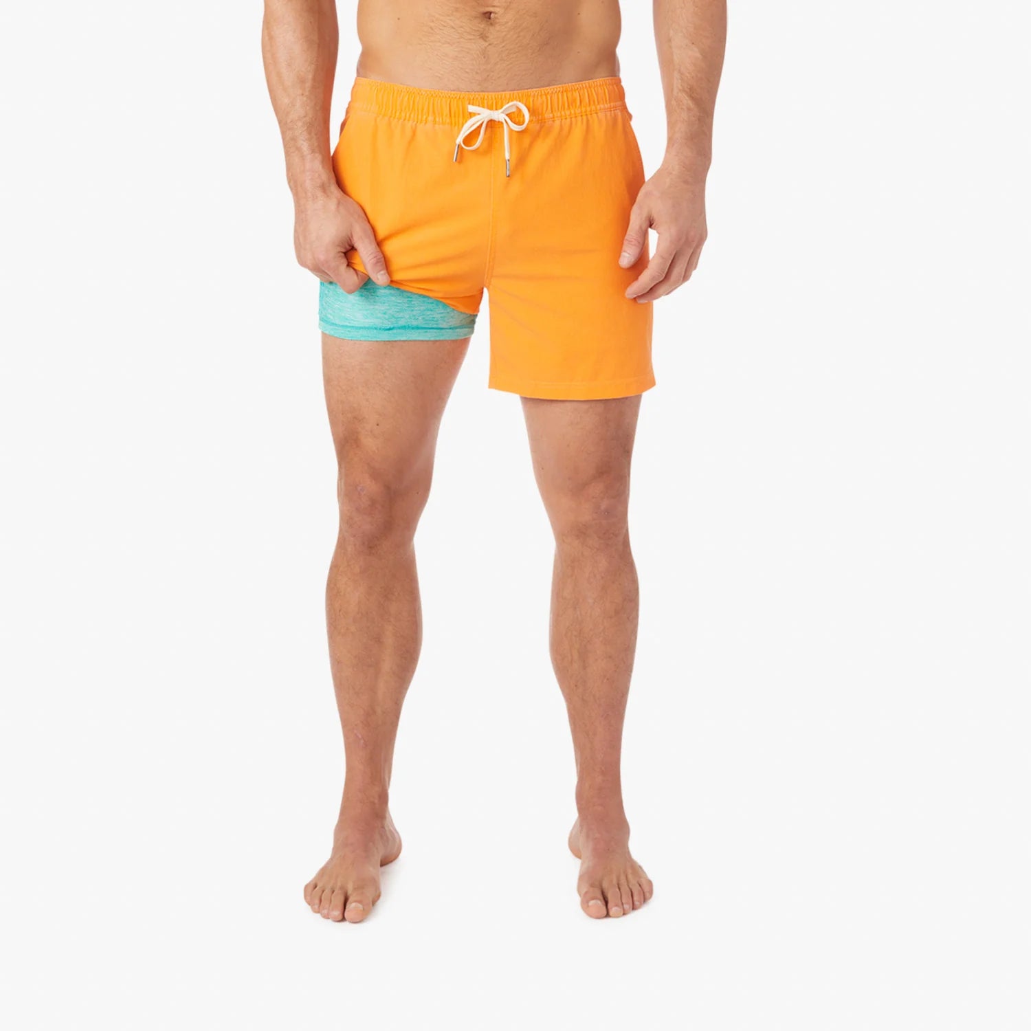 Grayers Blue Tropic Swim Trunk 6 Inch Inseam –