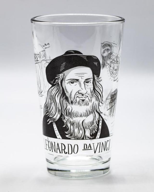 Leonardo DaVinci Pint Glass